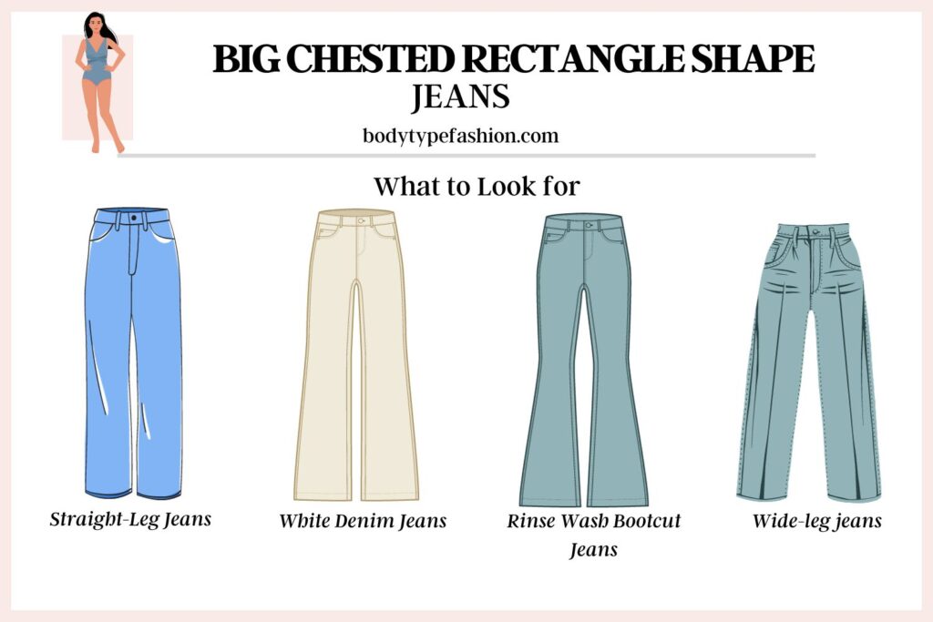 How to dress big chested rectangle shape