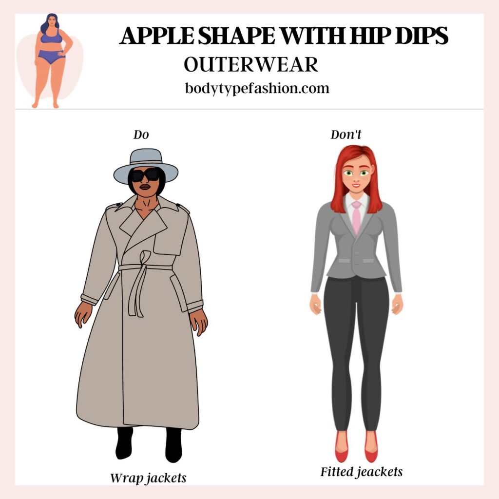 How to dress Apple shape with hip dips