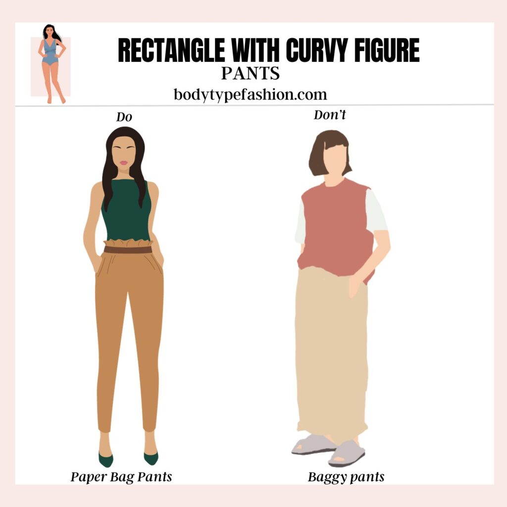 How to Dress Rectangle with Curvy Figure