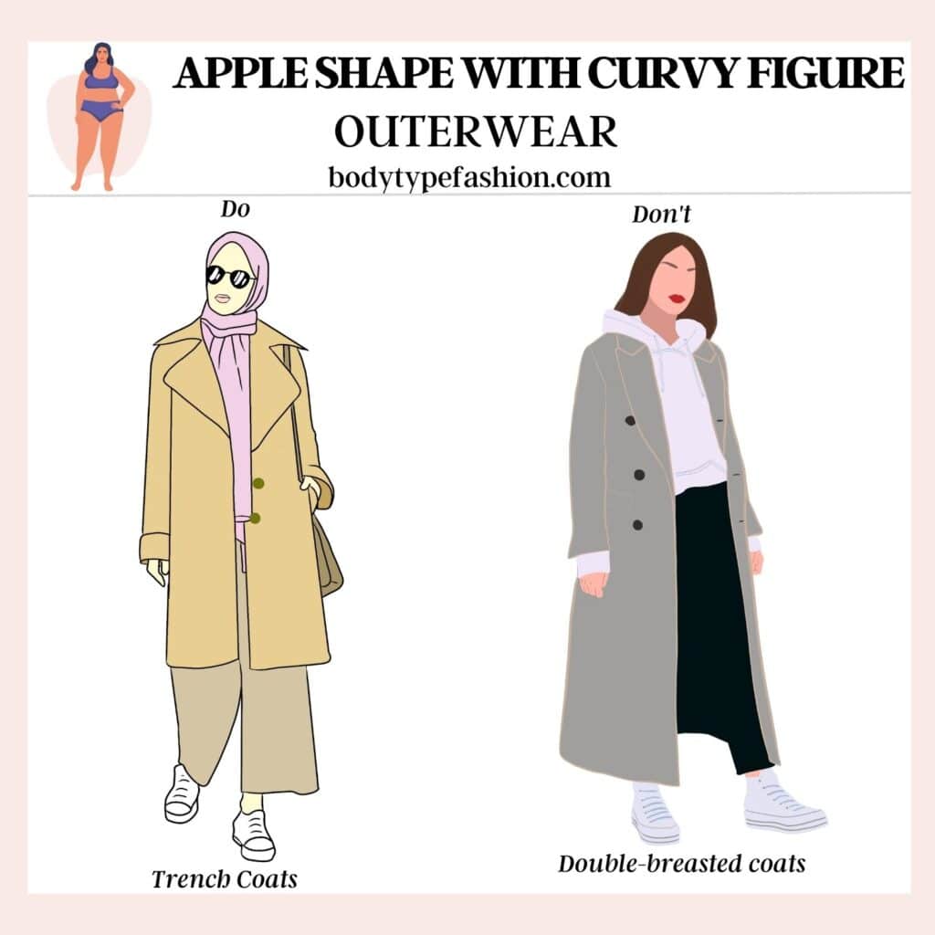 How to dress apple shape with curvy figure