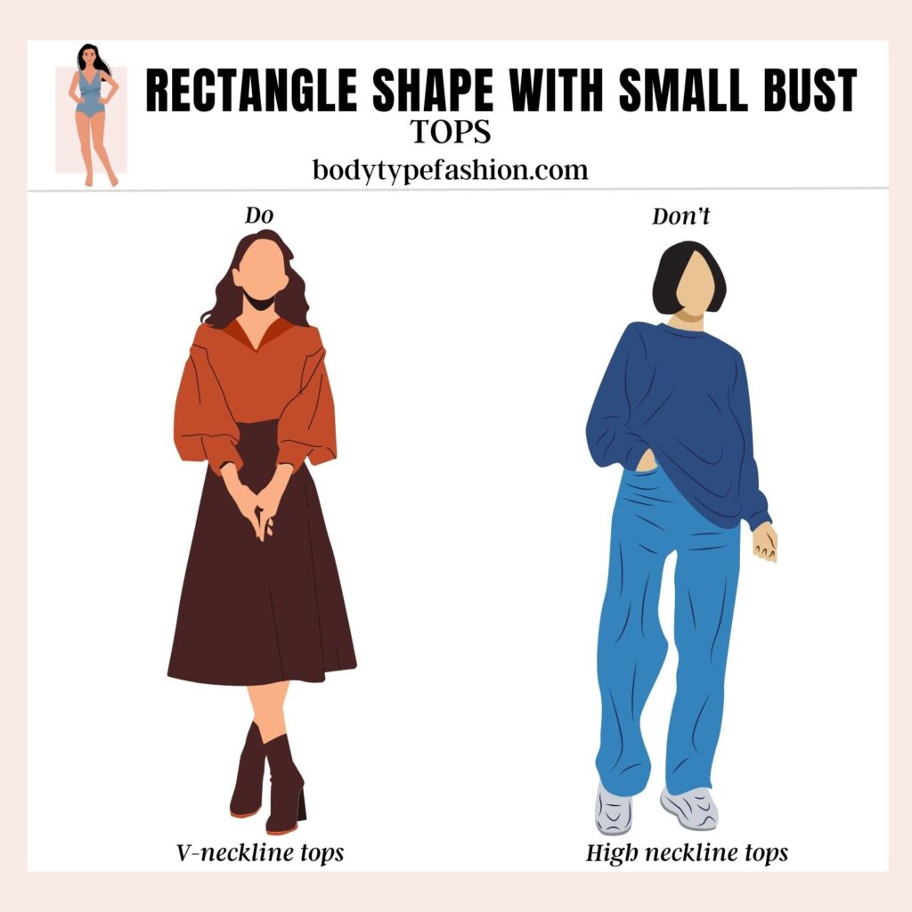 Rectangle shape with small bust