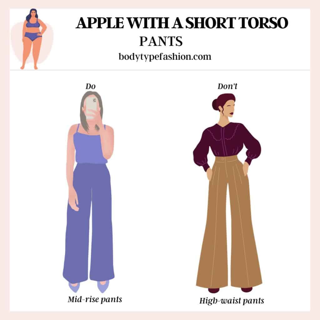 How to dress Apple with a short torso
