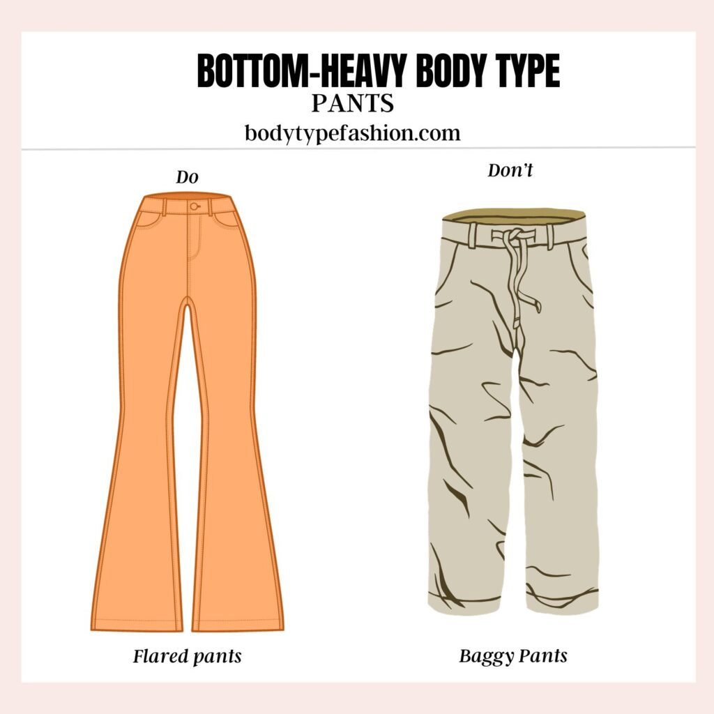 What not to wear for a bottom-heavy body type
