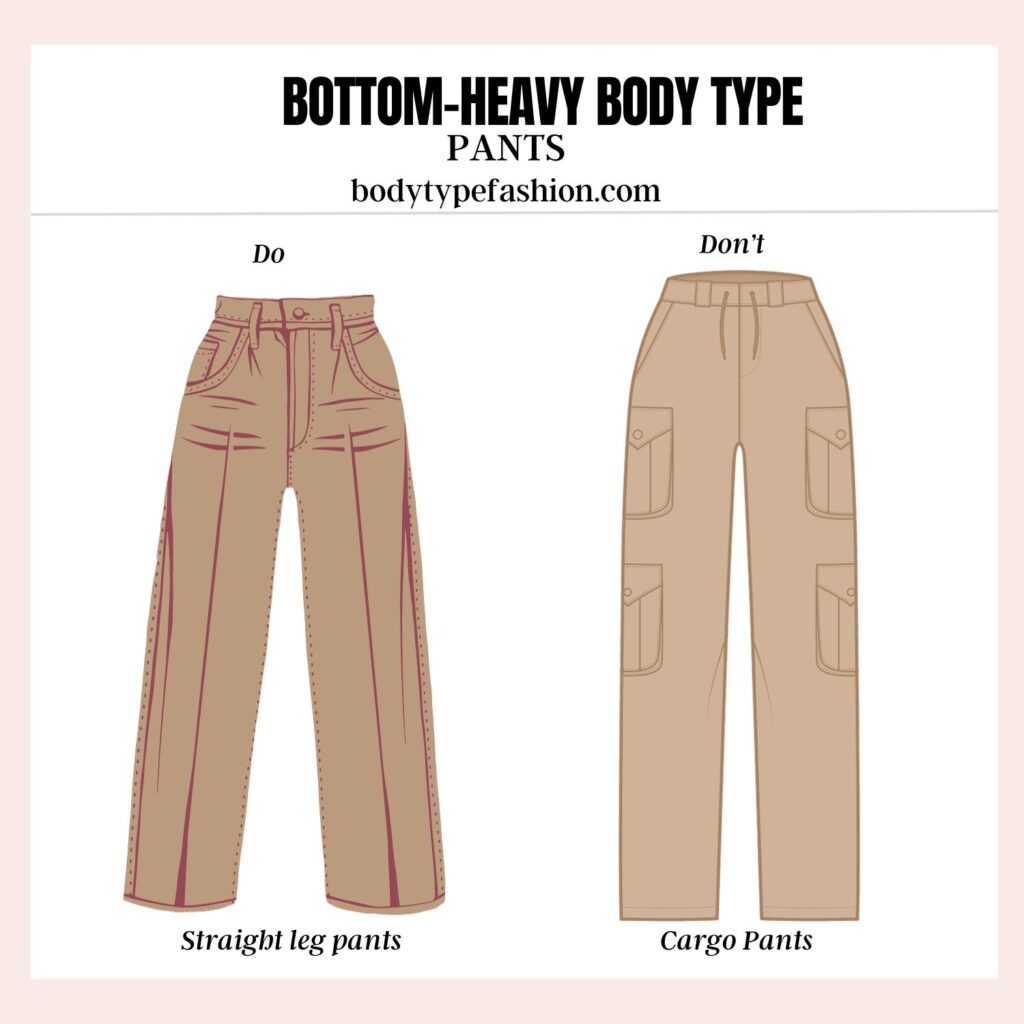 What not to wear for a bottom-heavy body type