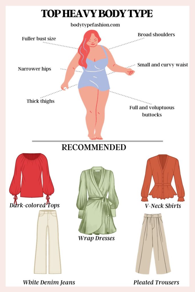 How to Dress Top heavy body type