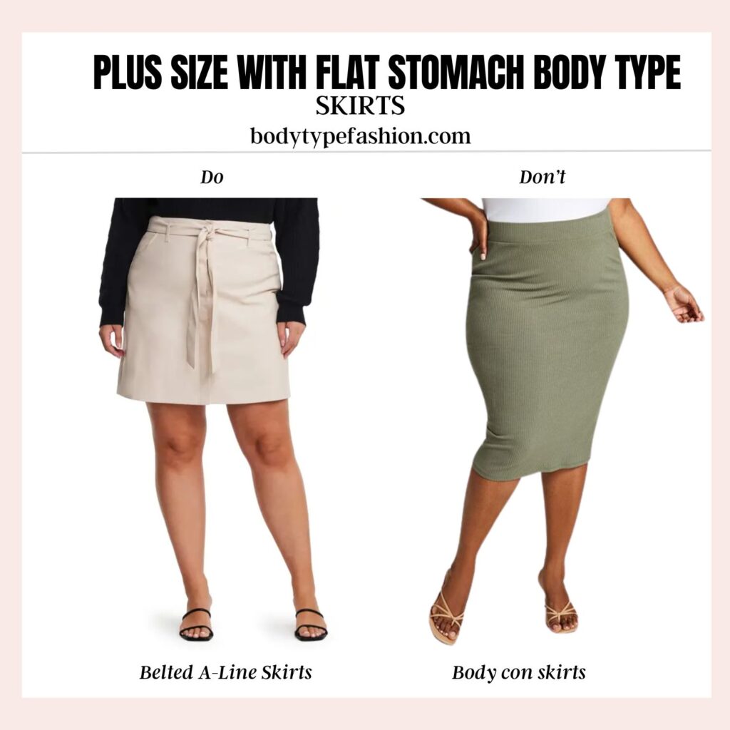 How to Dress Plus Size with a Flat Stomach