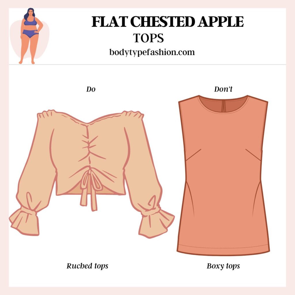 How to dress Flat chested apple