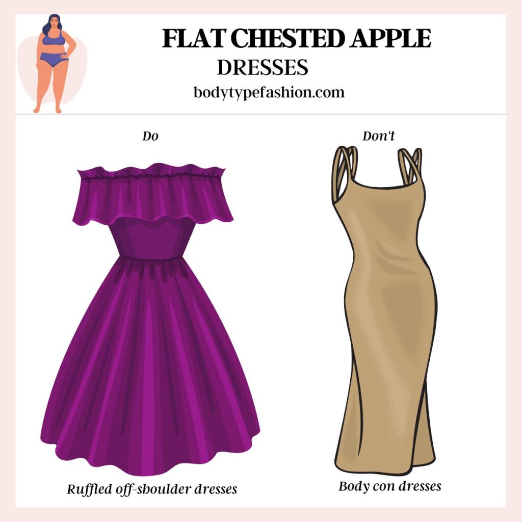 How to dress Flat chested apple