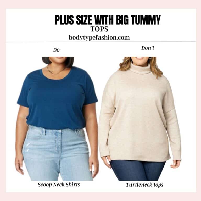 How to Dress Plus Size with Big Tummy Fashion for Your Body Type