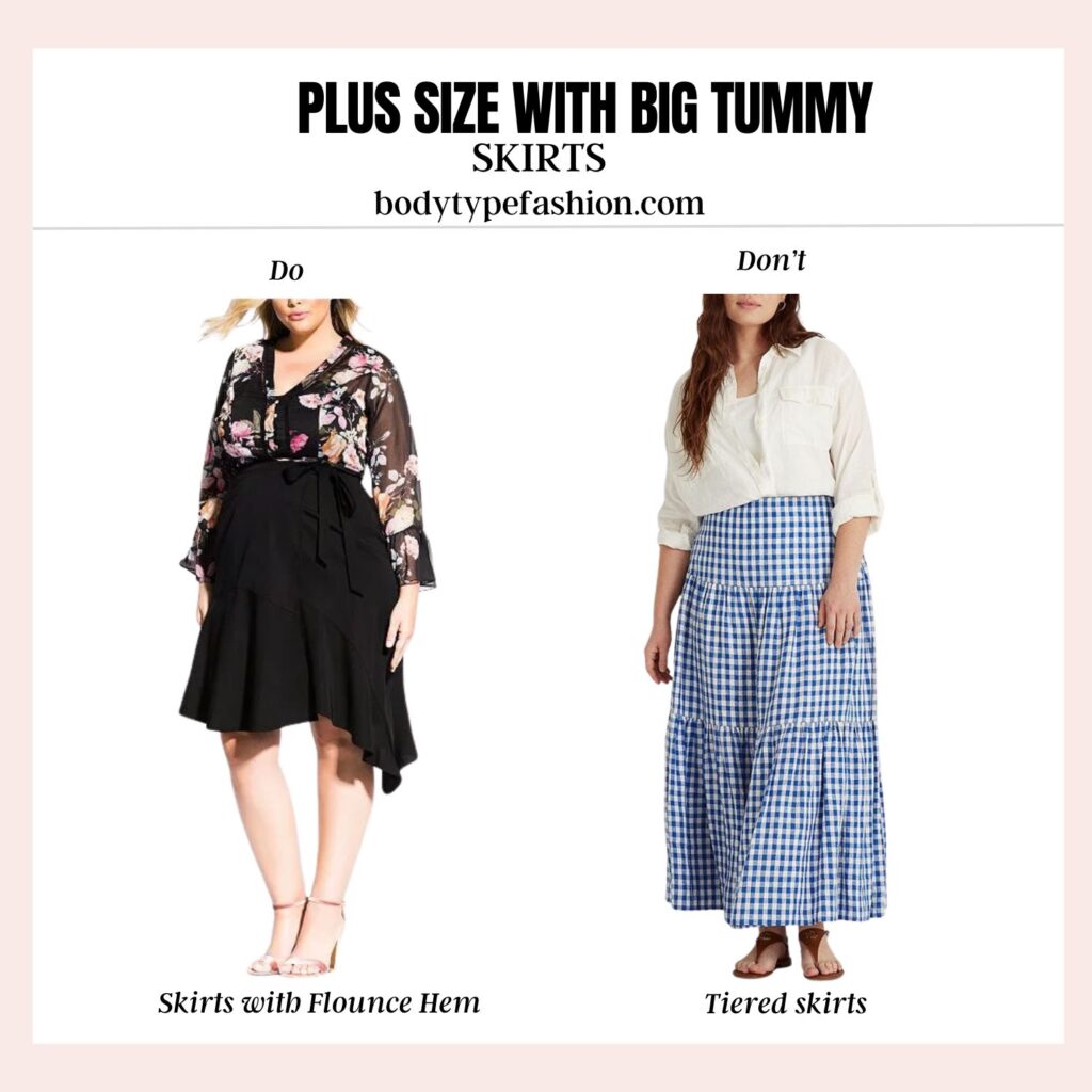 How to Dress Plus Size with Big Tummy