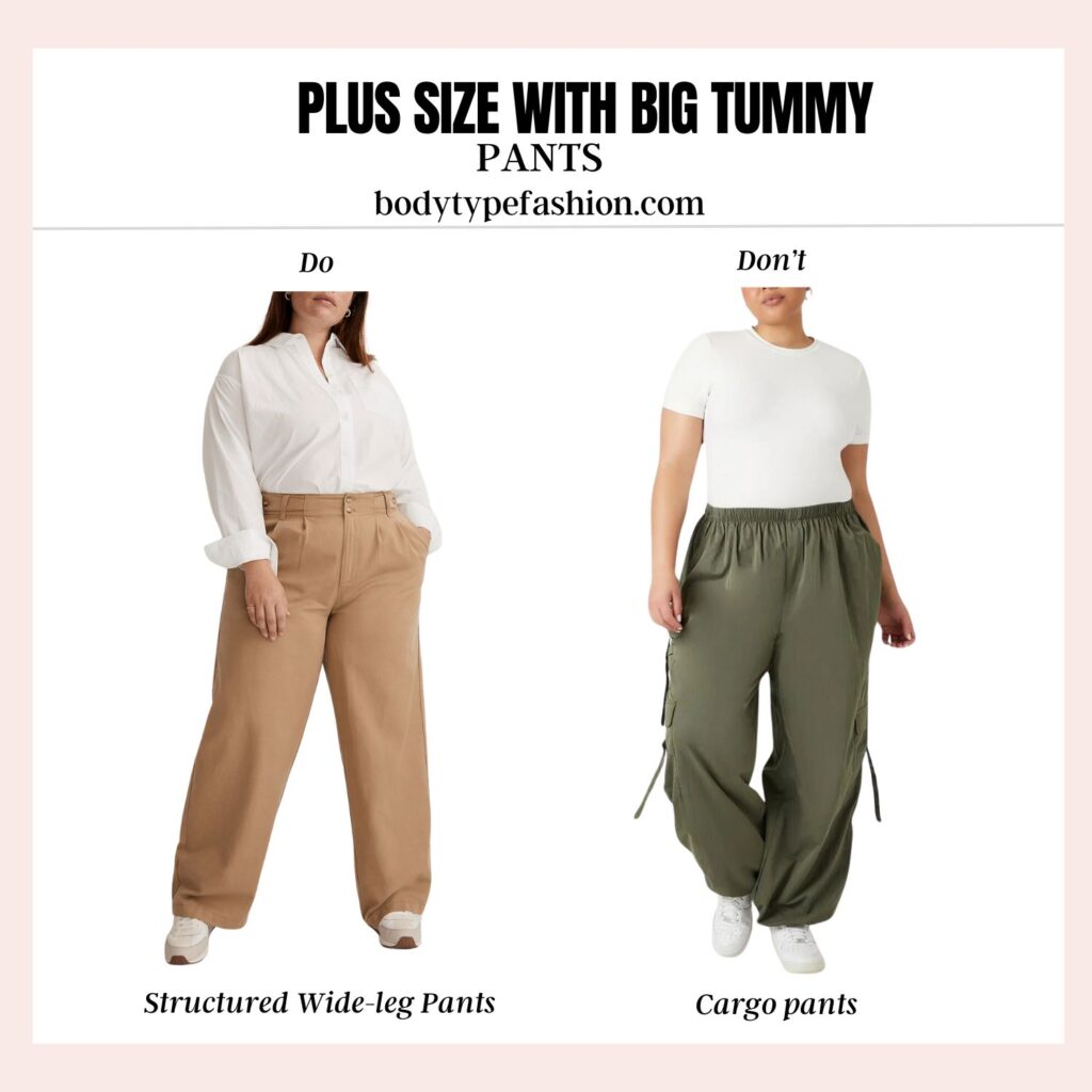 How to Dress Plus Size with Big Tummy