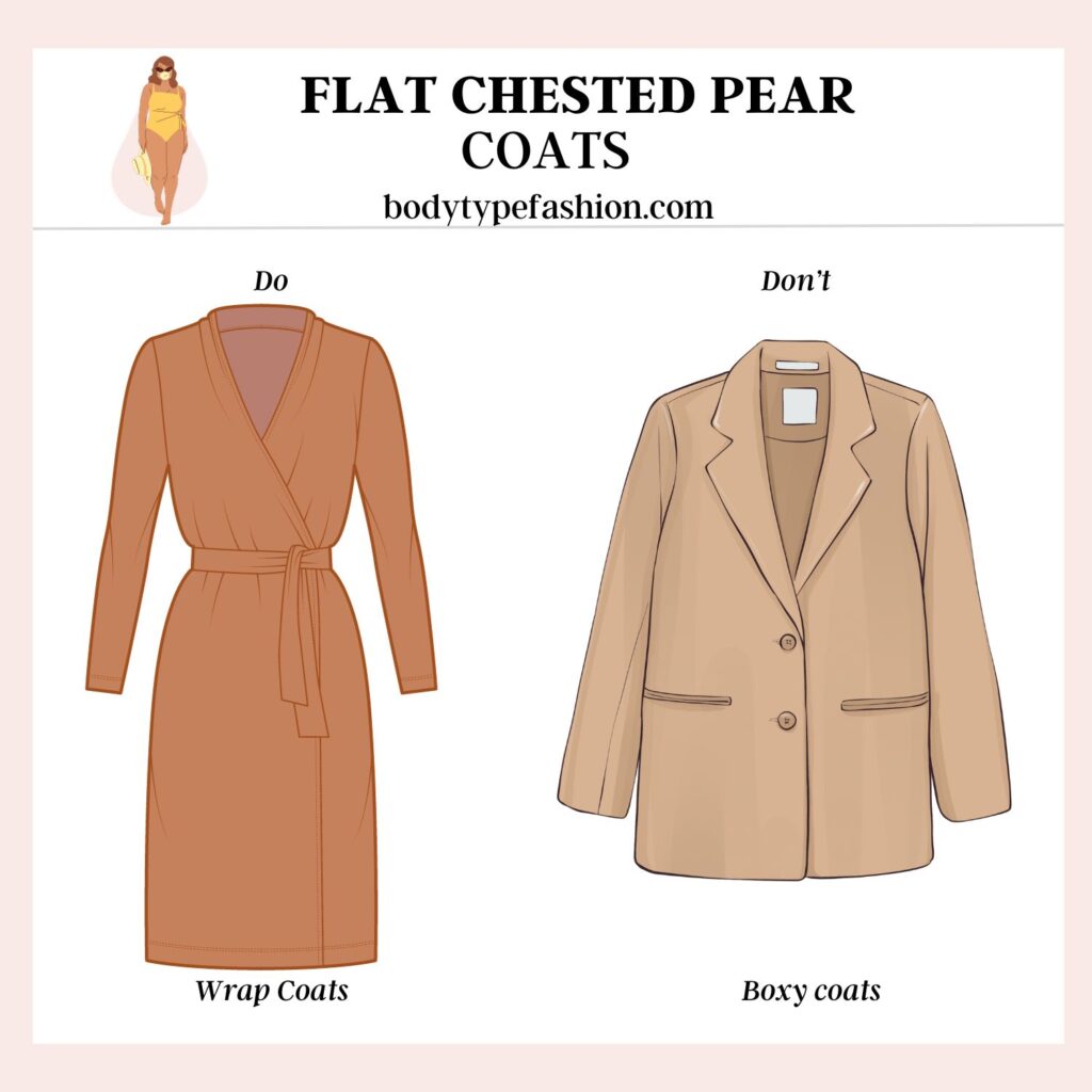 How to dress flat-chested pear