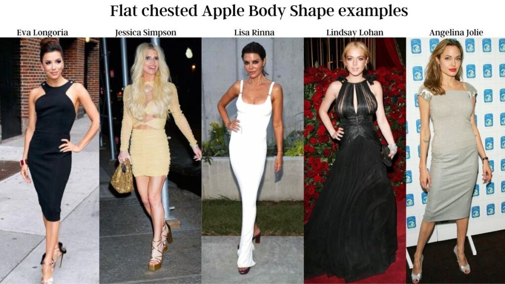How to Dress Flat Chested Apple Shape