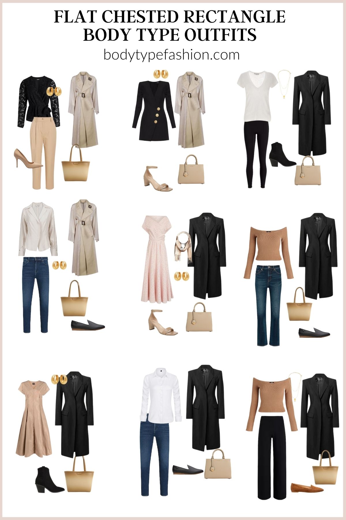 How to dress flat chested rectangle shape - Fashion for Your Body Type